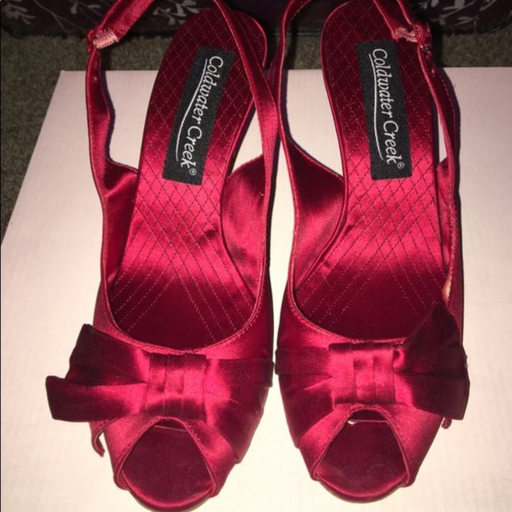 Coldwater Creek open toed heels